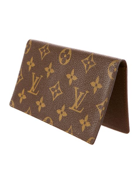 louis vuitton monogram checkbook cover|louis vuitton checkbook wallet.